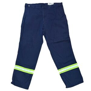 Carhartt FR 40x32 Flame Resistant Navy Blue Work Pants 63685-20 HiVis Reflective